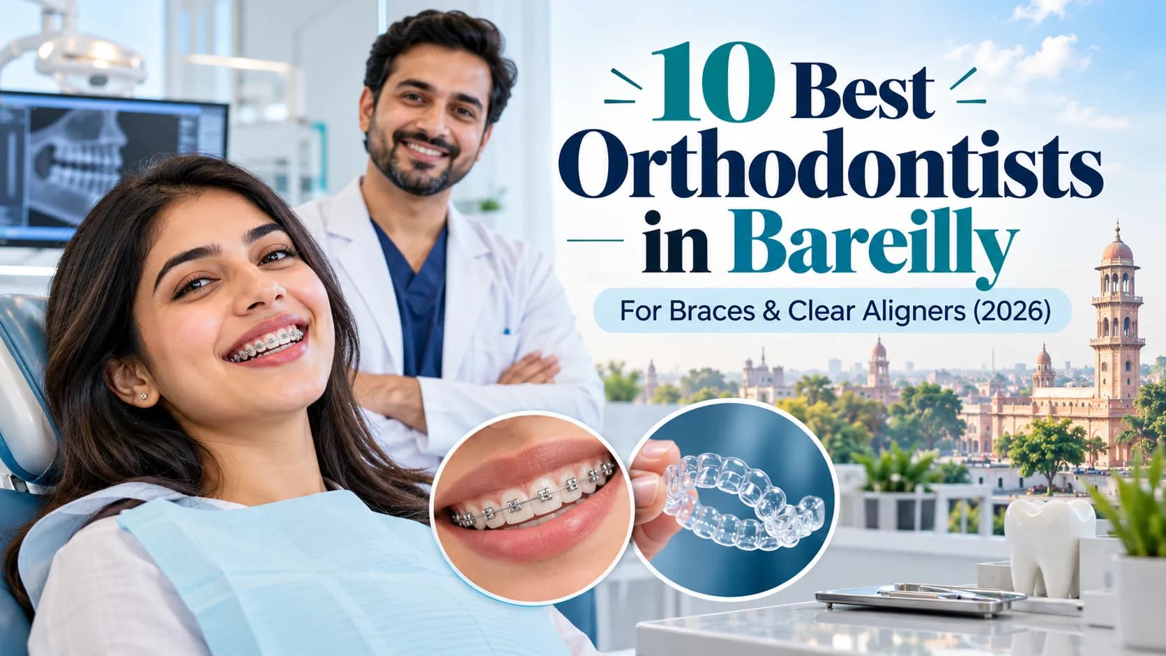 Dental tools and tooth model for root canal dentist comparison in Bareilly